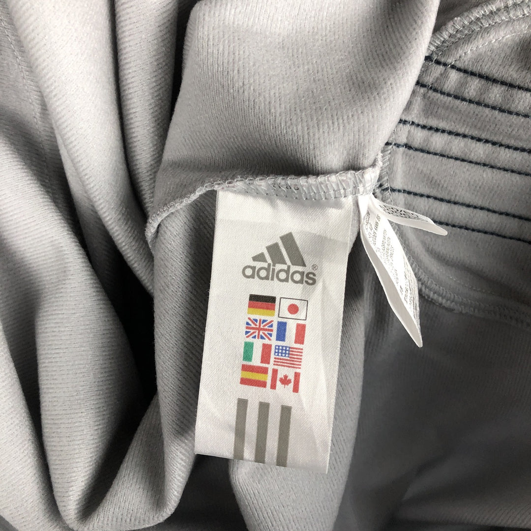 00'S adidas jersey track jacket, men's size L polyester gray type Vintage Second Hand