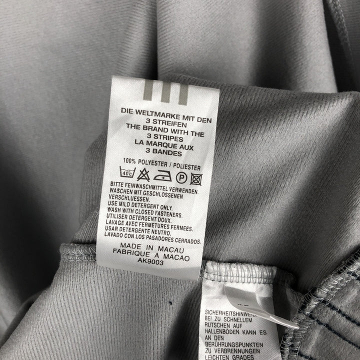 00'S adidas jersey track jacket, men's size L polyester gray type Vintage Second Hand