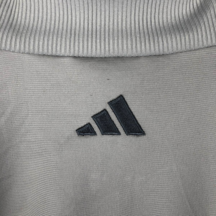 00'S adidas jersey track jacket, men's size L polyester gray type Vintage Second Hand