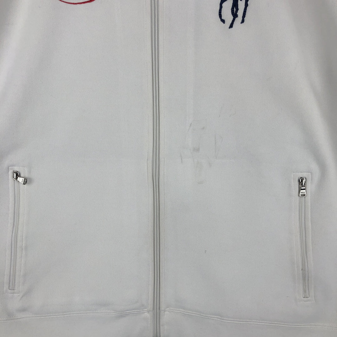 2000'S Ralph Lauren RLX Big Pony Jersey Track Jacket, Men's XL cotton white type Vintage Second Hand