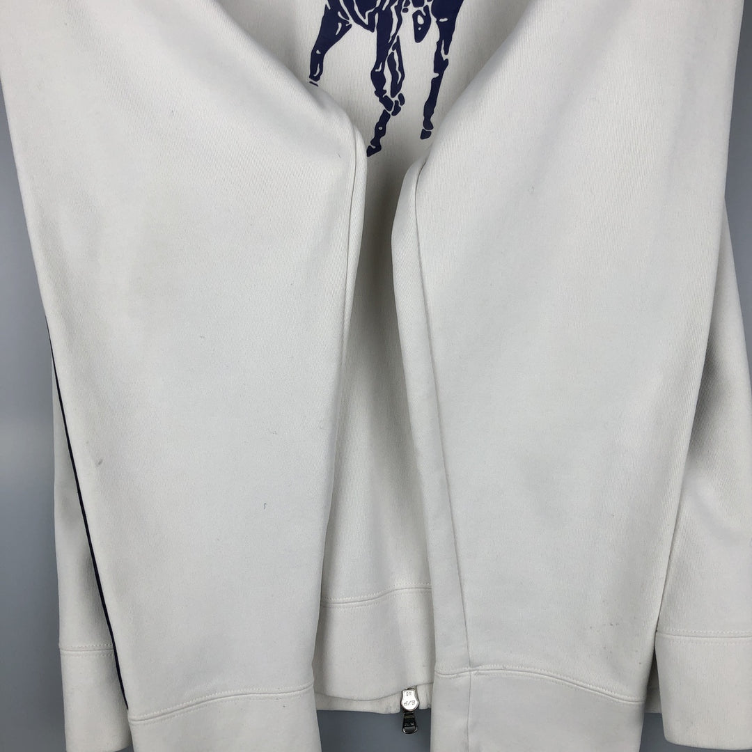 2000'S Ralph Lauren RLX Big Pony Jersey Track Jacket, Men's XL cotton white type Vintage Second Hand