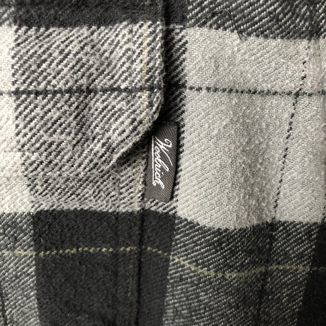 2000'S WOOLRICH Long Sleeve Flannel Check Shirt, Men's Size XL cotton black type Vintage Second Hand
