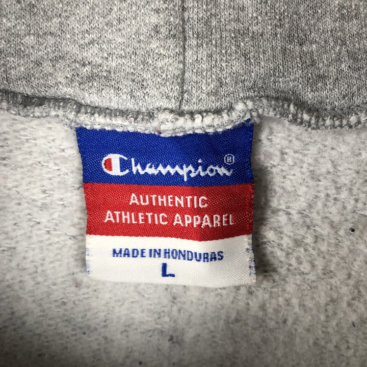 Champion Sweat Full Zip Hoodie Men's L size cotton gray type Vintage Second Hand