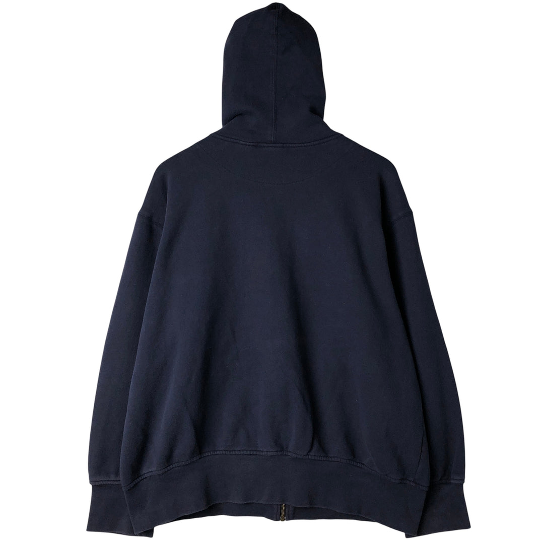 Reebok Sweat Full Zip Hoodie, Men's Size M cotton navy blue type Vintage Second Hand