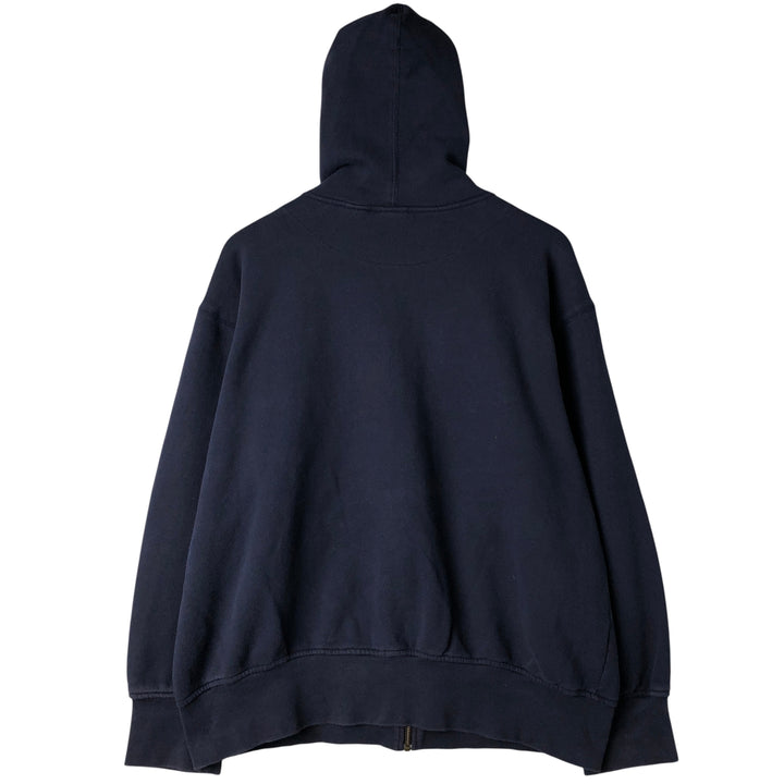 Reebok Sweat Full Zip Hoodie, Men's Size M cotton navy blue type Vintage Second Hand
