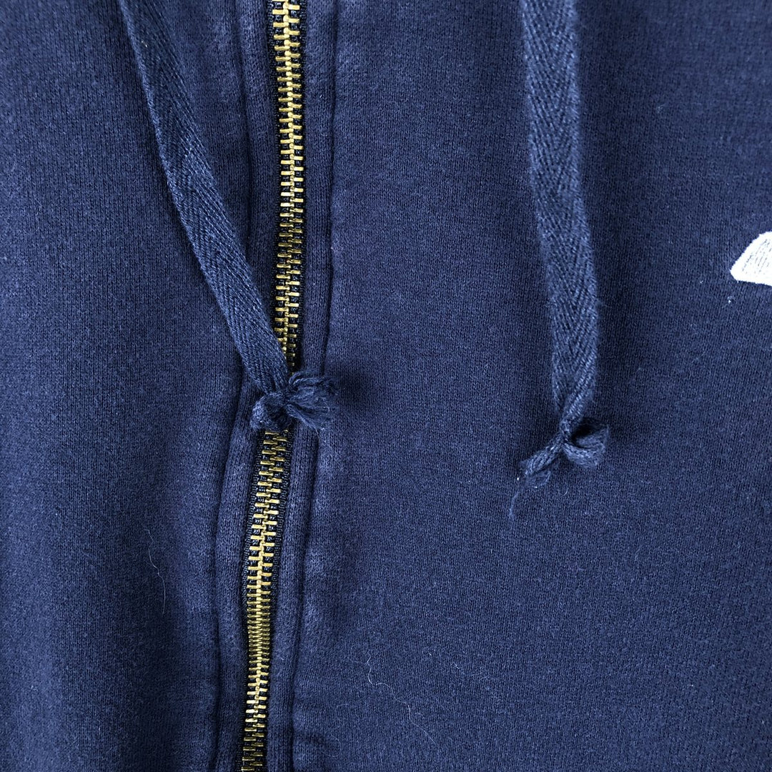 Reebok Sweat Full Zip Hoodie, Men's Size M cotton navy blue type Vintage Second Hand