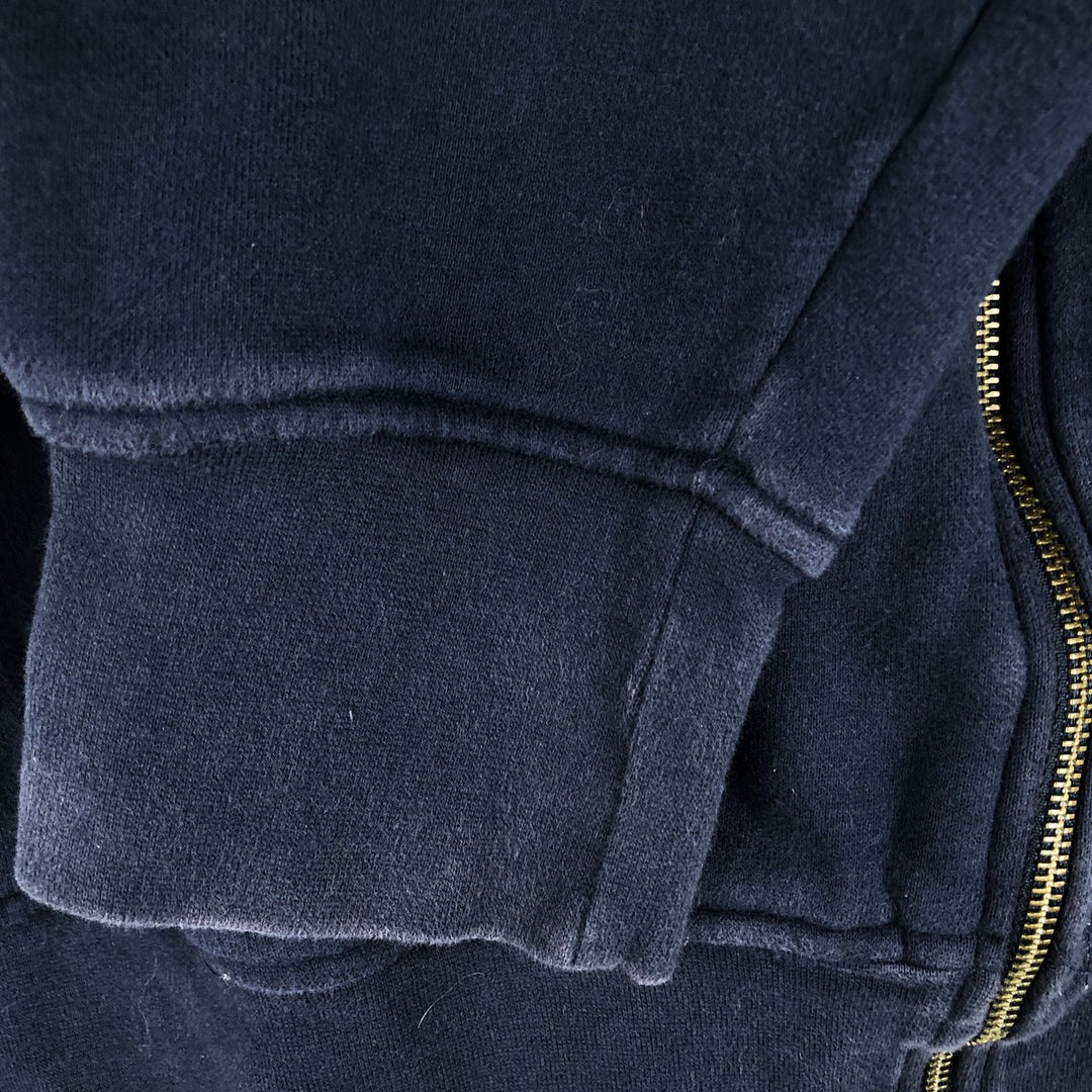 Reebok Sweat Full Zip Hoodie, Men's Size M cotton navy blue type Vintage Second Hand