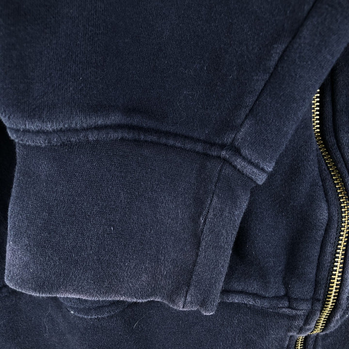 Reebok Sweat Full Zip Hoodie, Men's Size M cotton navy blue type Vintage Second Hand