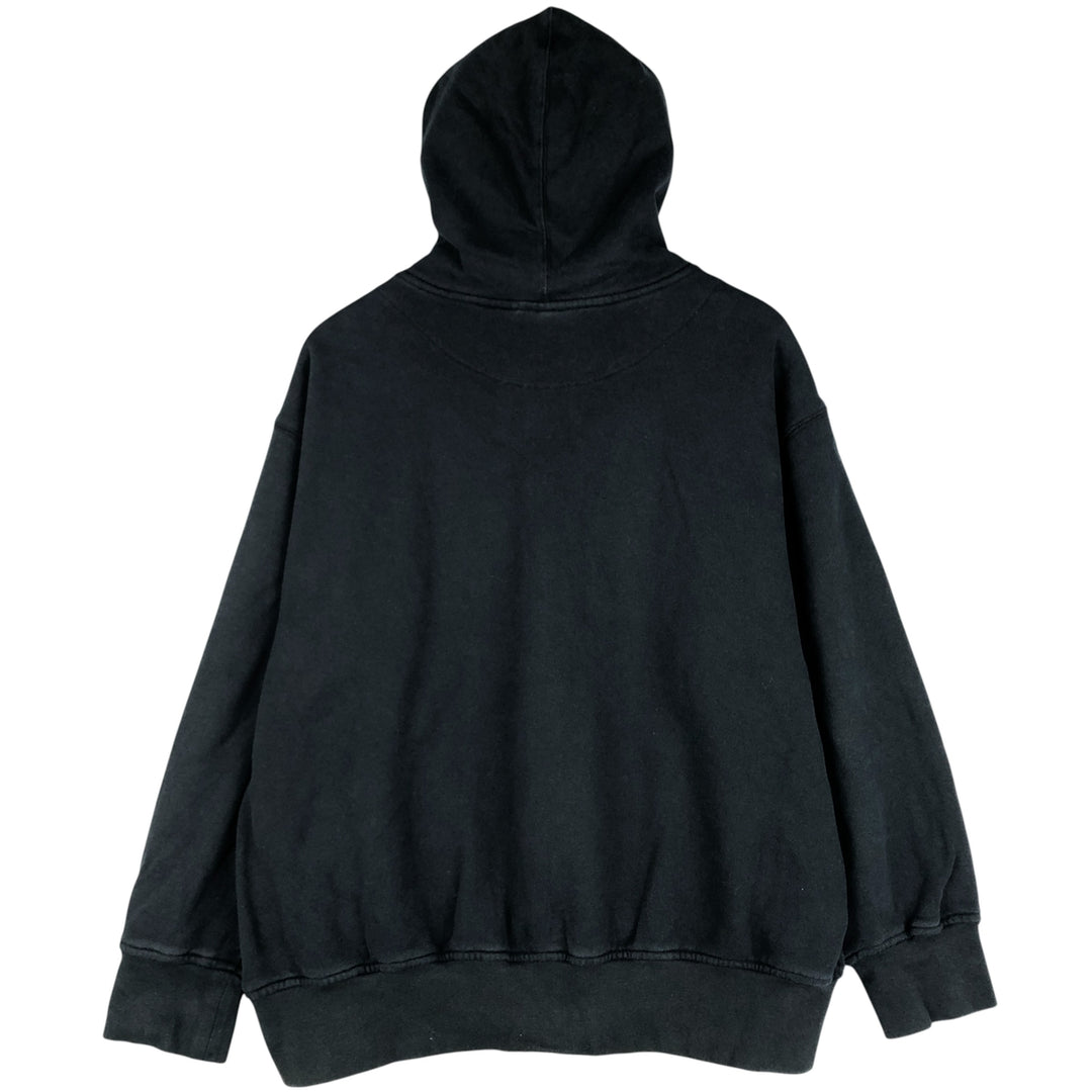 Reebok Sweat Full Zip Hoodie, Men's Size M cotton black type Vintage Second Hand