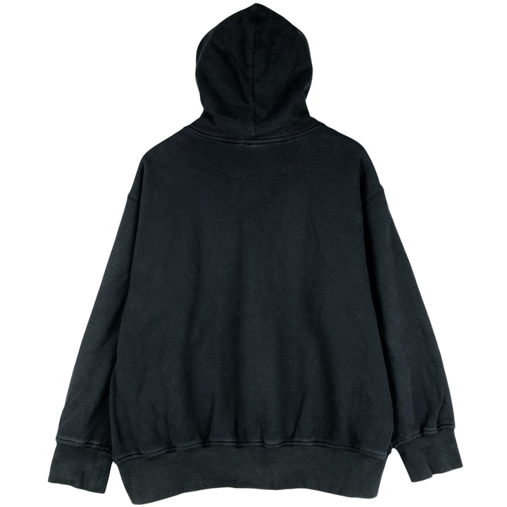 Reebok Sweat Full Zip Hoodie, Men's Size M cotton black type Vintage Second Hand