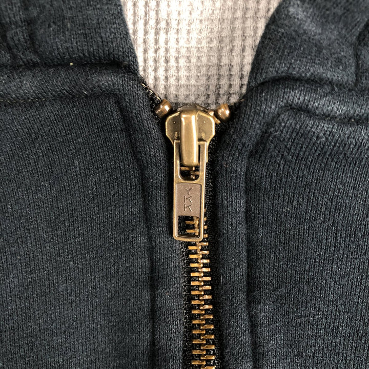 Reebok Sweat Full Zip Hoodie, Men's Size M cotton black type Vintage Second Hand