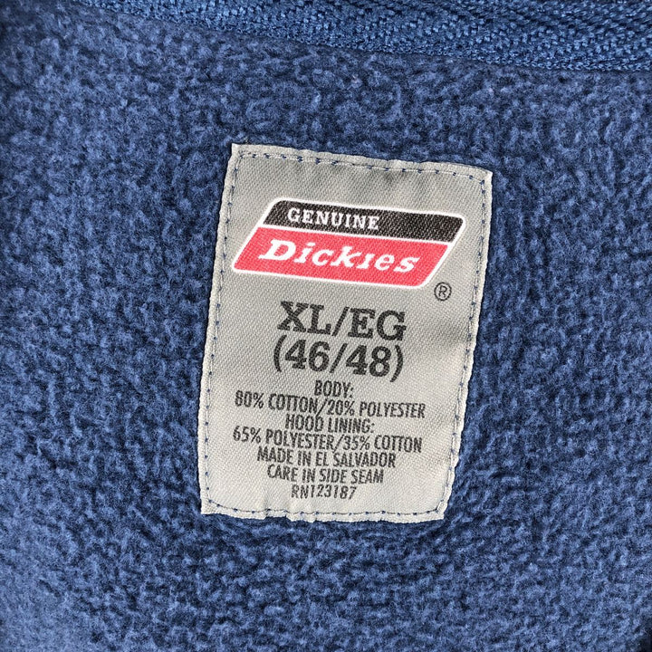 Dickies Sweat Full Zip Hoodie Men's XL cotton blue type Vintage Second Hand
