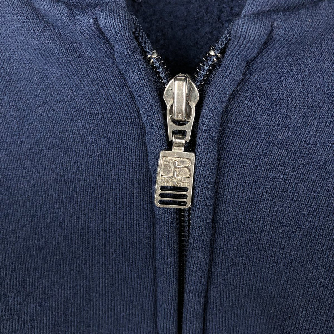 90'S Russell Athletic UCLA College Full-Zip Hoodie, Size Small cotton navy blue type Vintage Second Hand