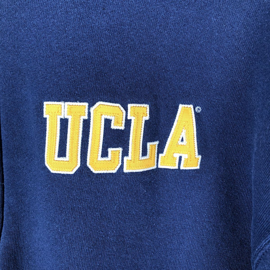 90'S Russell Athletic UCLA College Full-Zip Hoodie, Size Small cotton navy blue type Vintage Second Hand