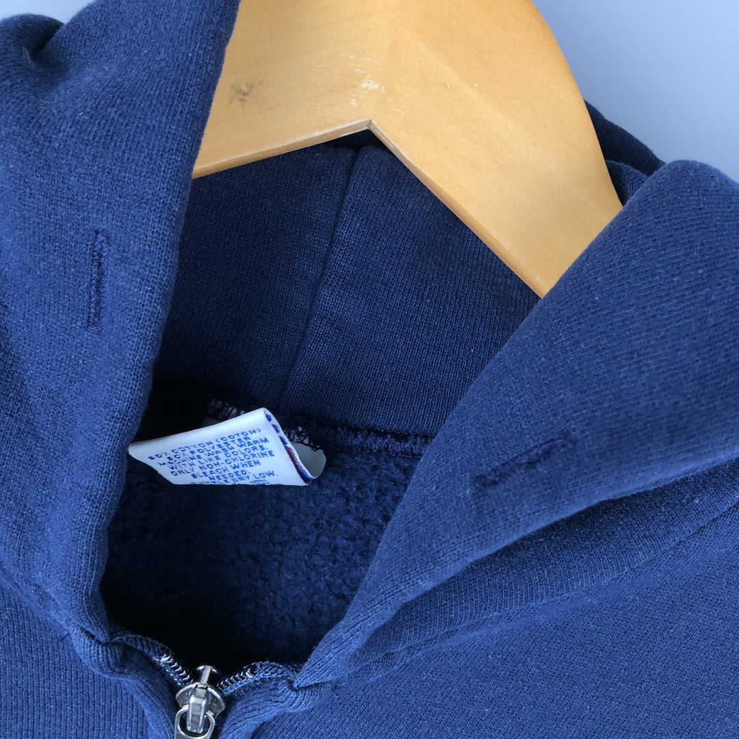 90'S Russell Athletic UCLA College Full-Zip Hoodie, Size Small cotton navy blue type Vintage Second Hand
