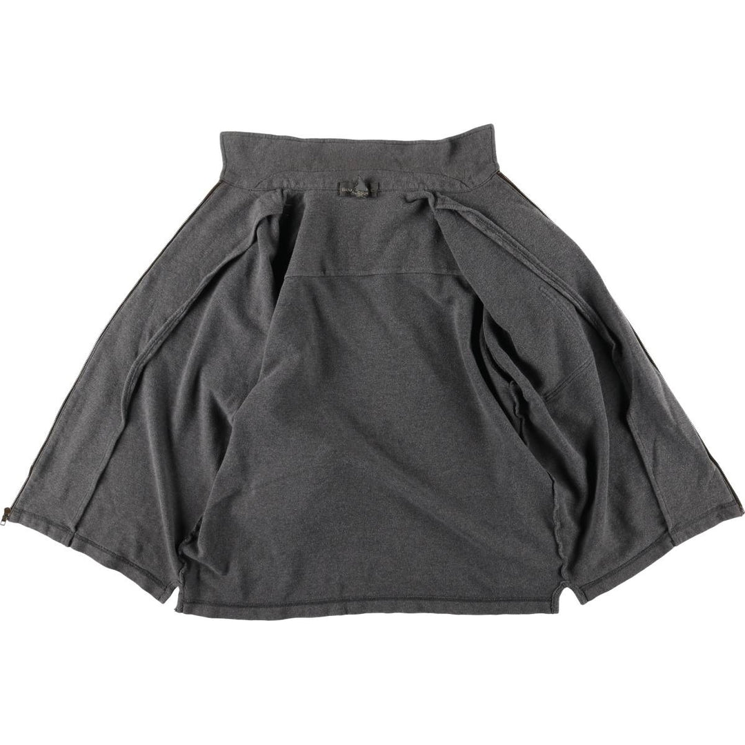 2000'S Banana Republic collared full-zip sweatshirt, men's size M cotton gray type Vintage Second Hand