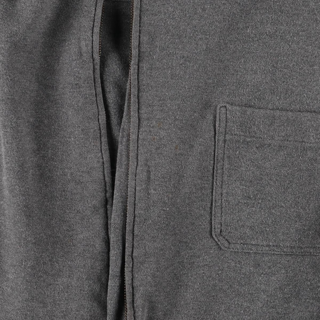 2000'S Banana Republic collared full-zip sweatshirt, men's size M cotton gray type Vintage Second Hand