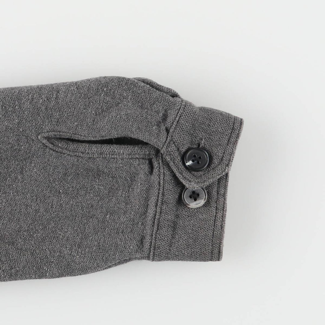 2000'S Banana Republic collared full-zip sweatshirt, men's size M cotton gray type Vintage Second Hand