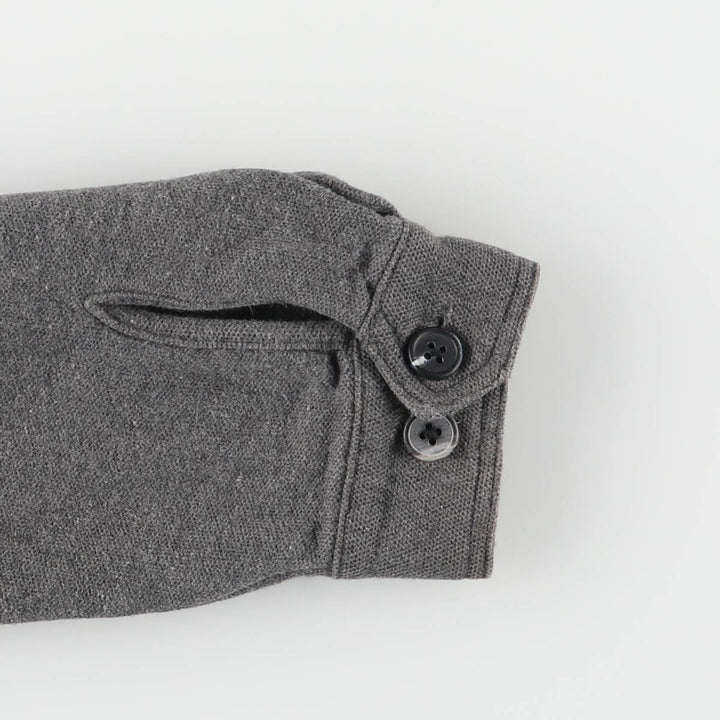 2000'S Banana Republic collared full-zip sweatshirt, men's size M cotton gray type Vintage Second Hand