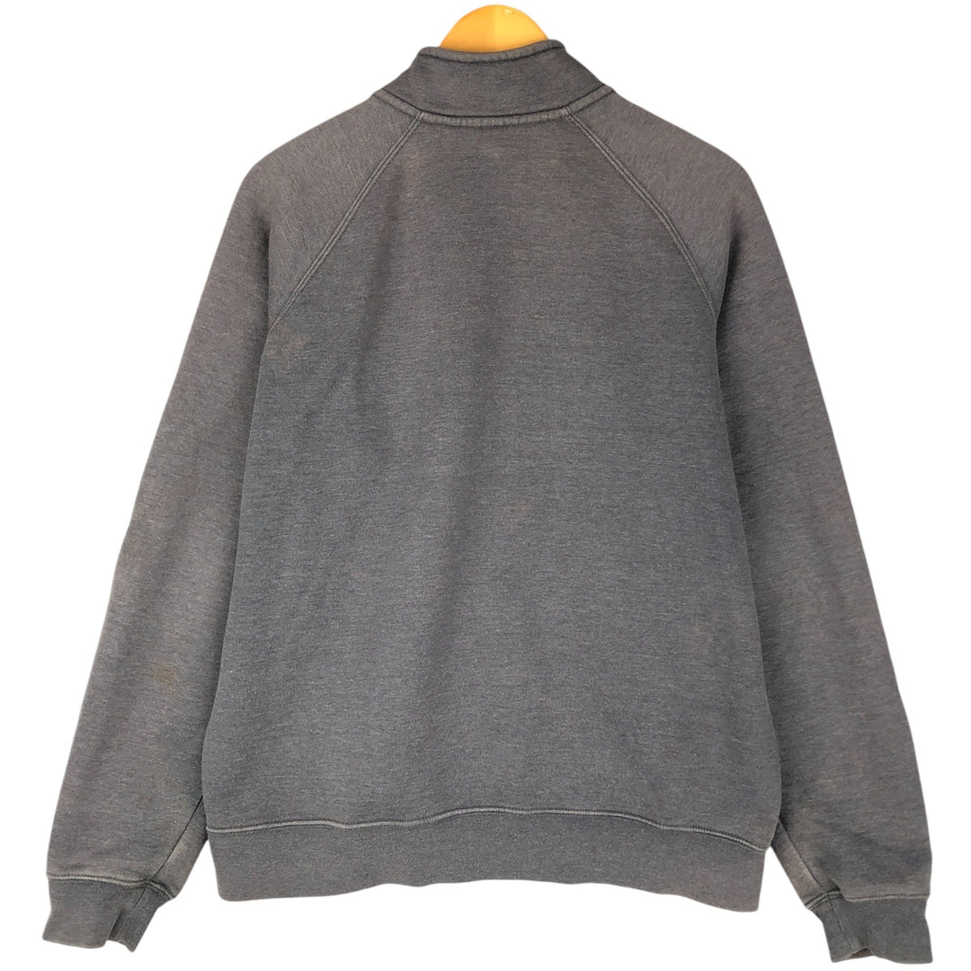 Carhartt Guzman Construction Solutions Advertising Full-Zip Sweatshirt, Men's Size L polyester gray type Vintage Second Hand