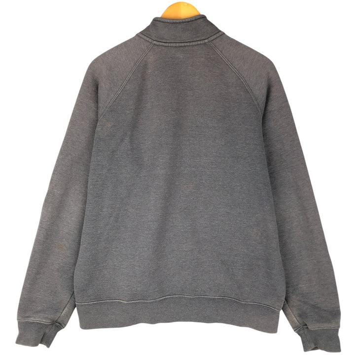 Carhartt Guzman Construction Solutions Advertising Full-Zip Sweatshirt, Men's Size L polyester gray type Vintage Second Hand