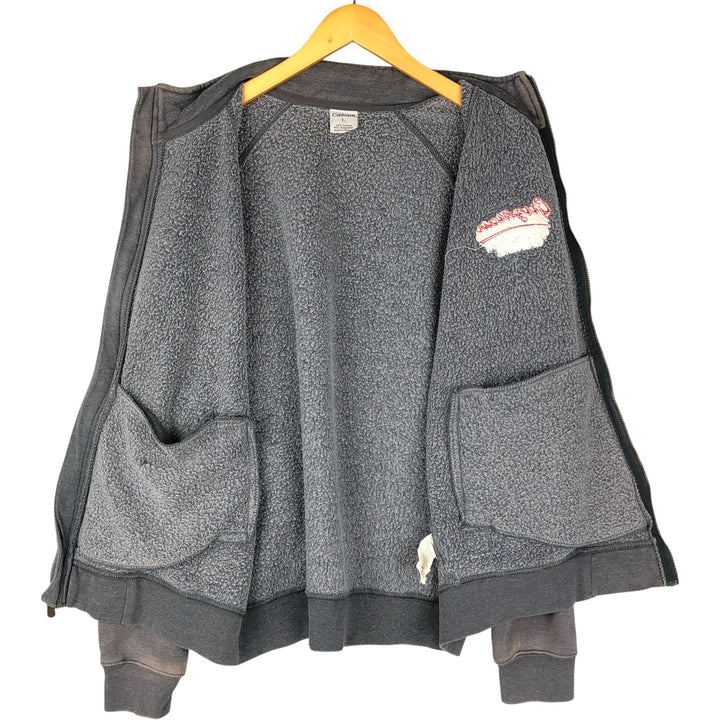 Carhartt Guzman Construction Solutions Advertising Full-Zip Sweatshirt, Men's Size L polyester gray type Vintage Second Hand