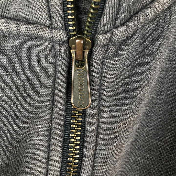 Carhartt Guzman Construction Solutions Advertising Full-Zip Sweatshirt, Men's Size L polyester gray type Vintage Second Hand