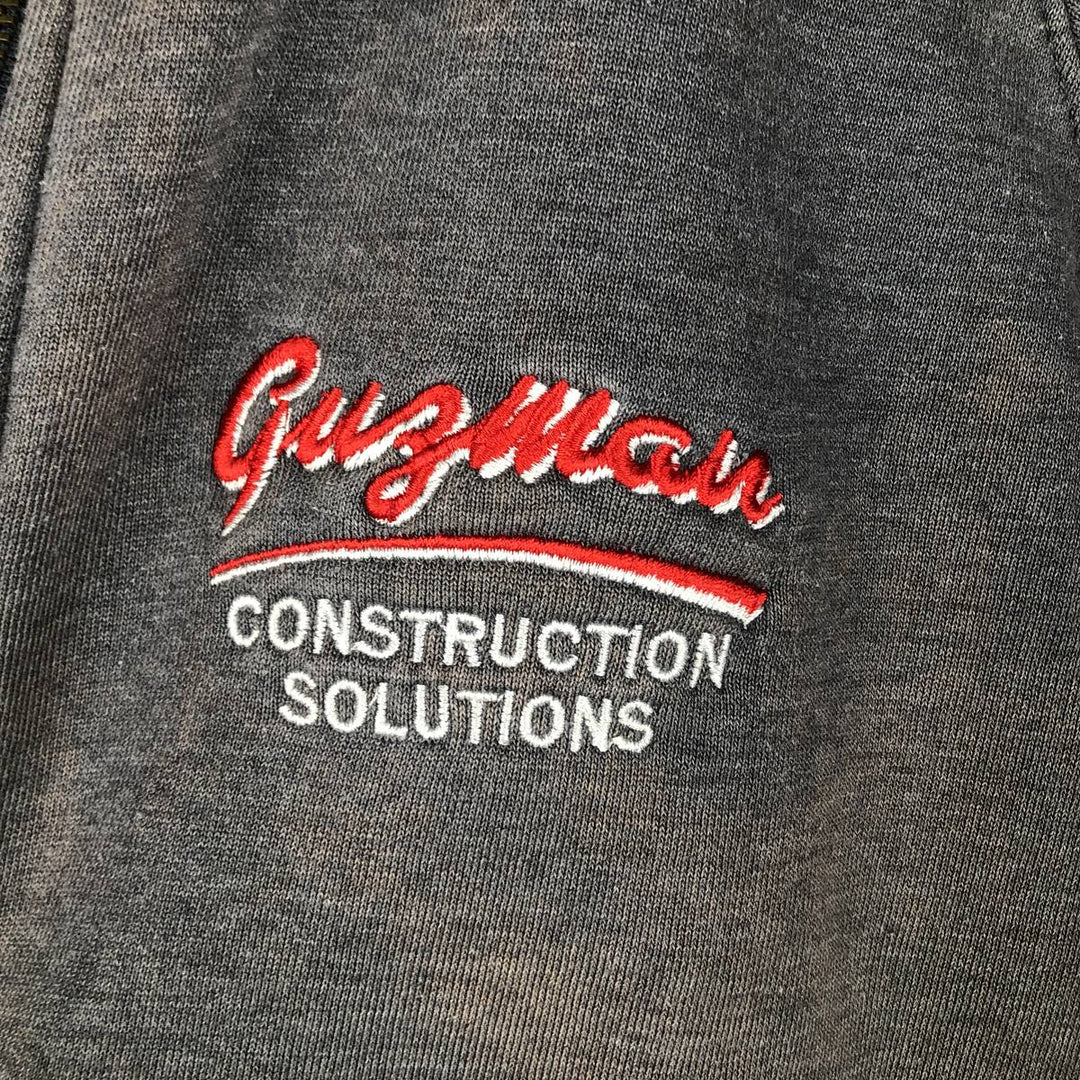 Carhartt Guzman Construction Solutions Advertising Full-Zip Sweatshirt, Men's Size L polyester gray type Vintage Second Hand
