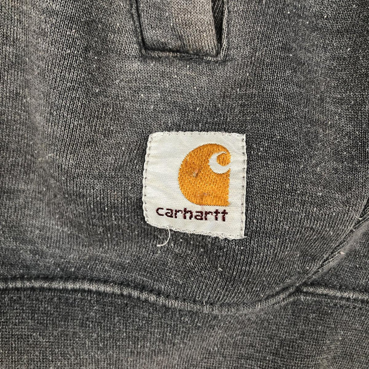 Carhartt Guzman Construction Solutions Advertising Full-Zip Sweatshirt, Men's Size L polyester gray type Vintage Second Hand