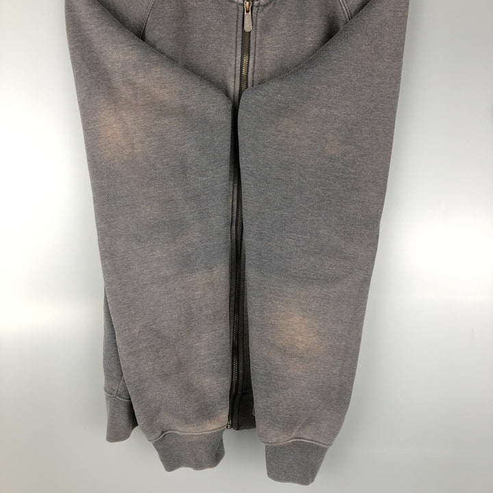 Carhartt Guzman Construction Solutions Advertising Full-Zip Sweatshirt, Men's Size L polyester gray type Vintage Second Hand