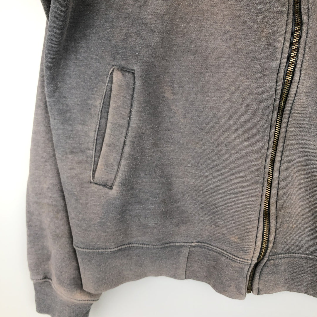 Carhartt Guzman Construction Solutions Advertising Full-Zip Sweatshirt, Men's Size L polyester gray type Vintage Second Hand