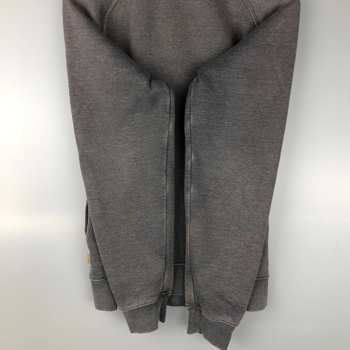 Carhartt Guzman Construction Solutions Advertising Full-Zip Sweatshirt, Men's Size L polyester gray type Vintage Second Hand