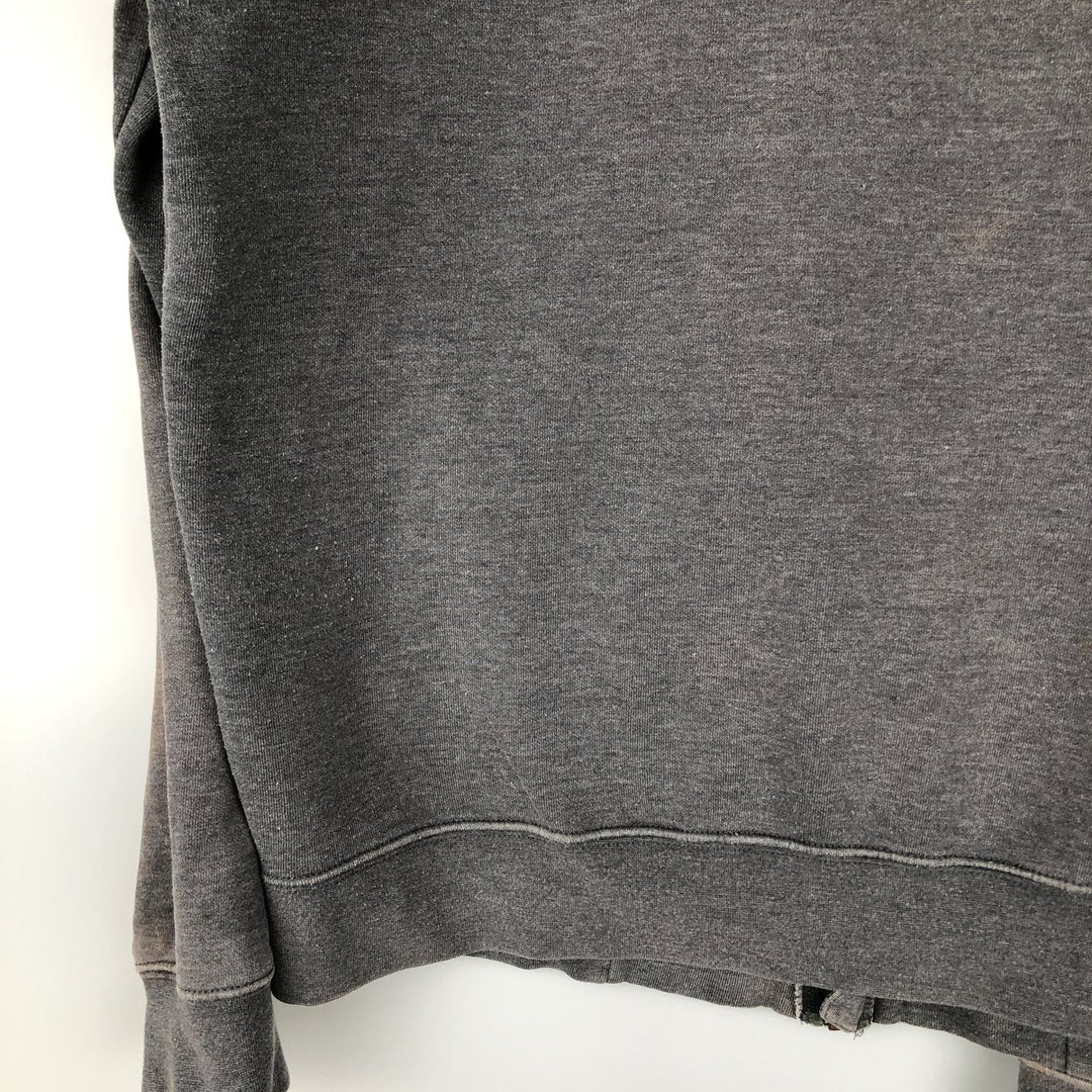 Carhartt Guzman Construction Solutions Advertising Full-Zip Sweatshirt, Men's Size L polyester gray type Vintage Second Hand