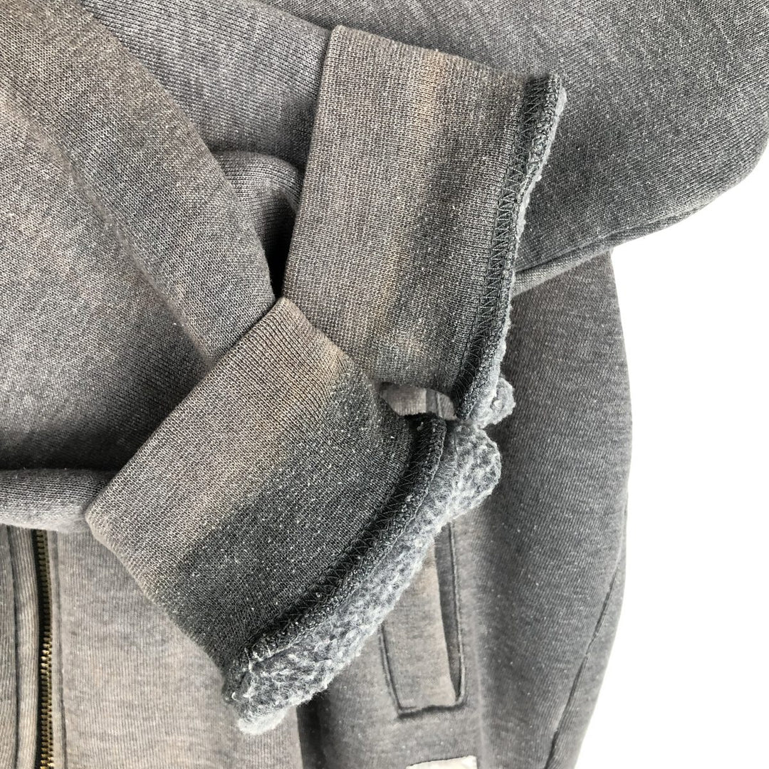 Carhartt Guzman Construction Solutions Advertising Full-Zip Sweatshirt, Men's Size L polyester gray type Vintage Second Hand