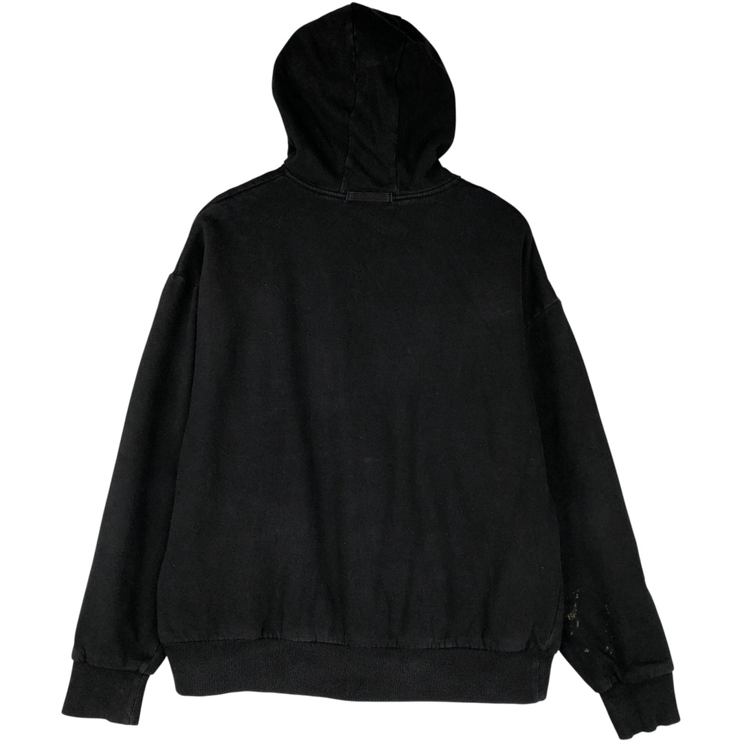 Dickies Sweat Full Zip Hoodie Men's L size cotton black type Vintage Second Hand