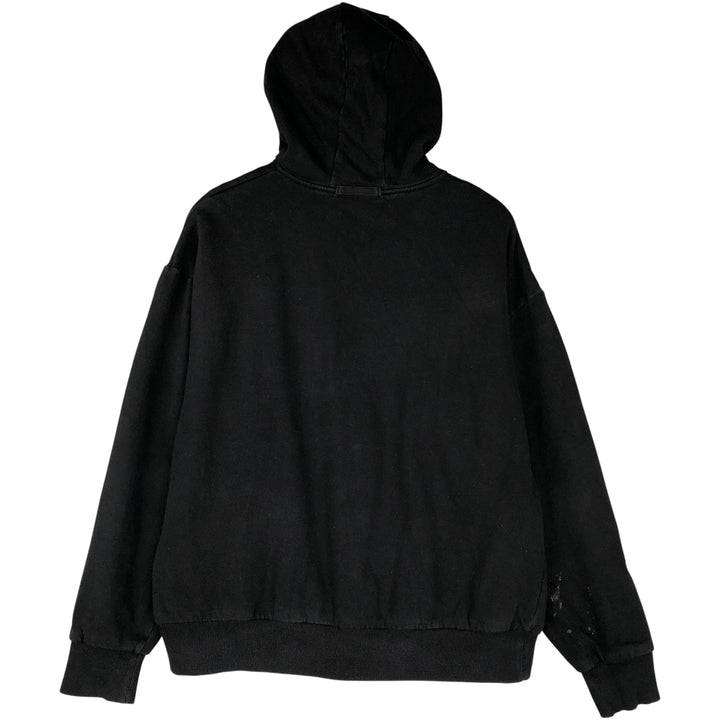 Dickies Sweat Full Zip Hoodie Men's L size cotton black type Vintage Second Hand