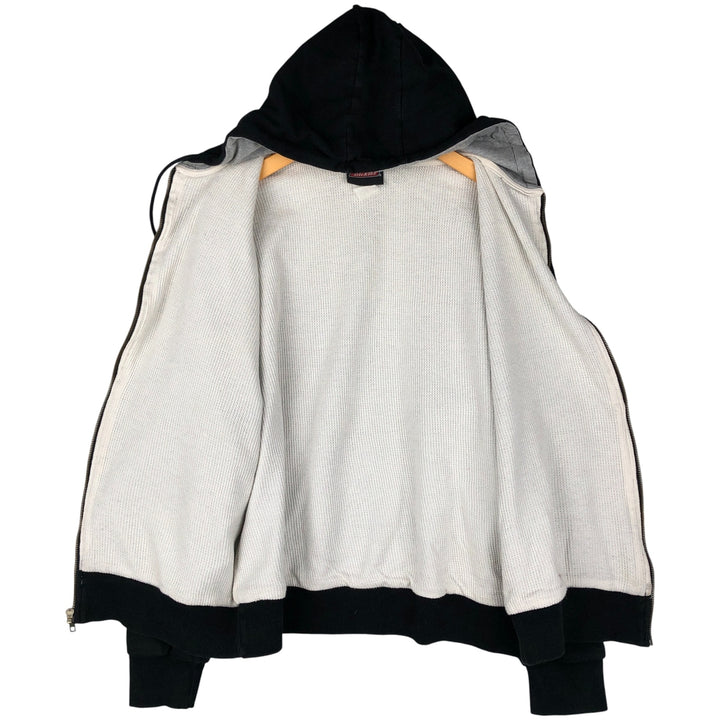 Dickies Sweat Full Zip Hoodie Men's L size cotton black type Vintage Second Hand