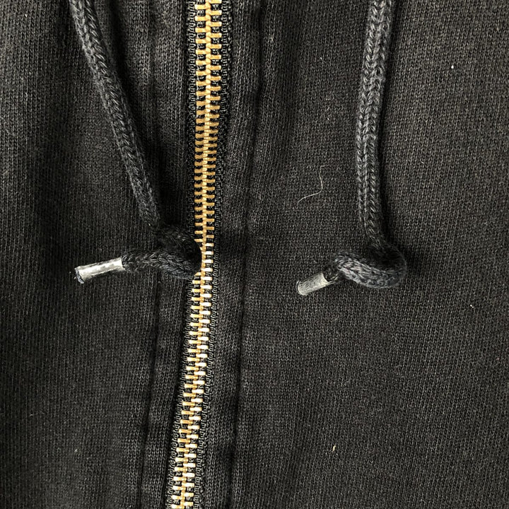 Dickies Sweat Full Zip Hoodie Men's L size cotton black type Vintage Second Hand