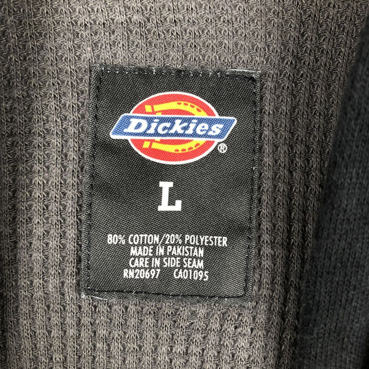 Dickies Sweat Full Zip Hoodie Men's L size cotton black type Vintage Second Hand