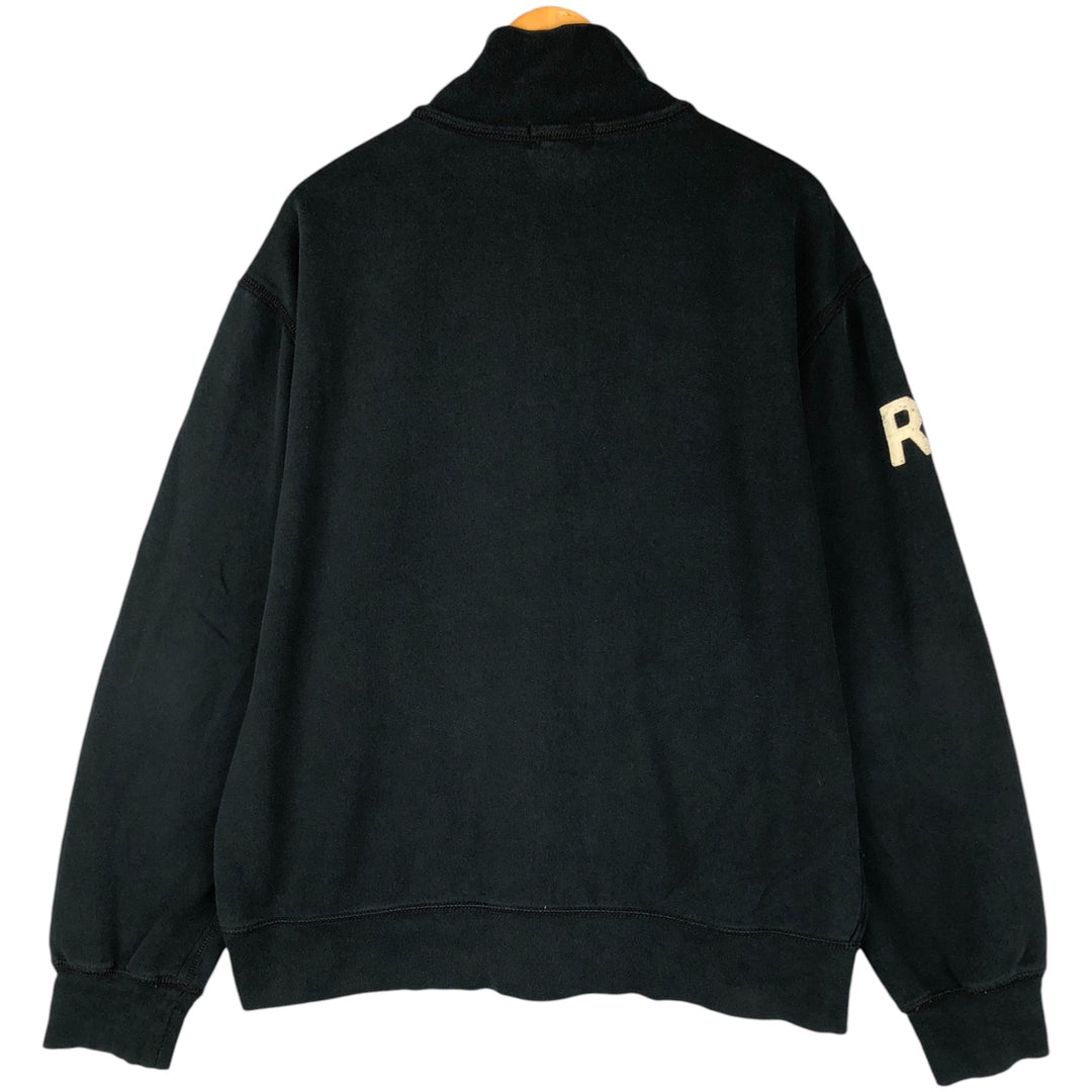 2000'S Ralph Lauren Polo Jeans Company Stars and Stripes Full-Zip Sweatshirt, Men's Size XL cotton black type Vintage Second Hand