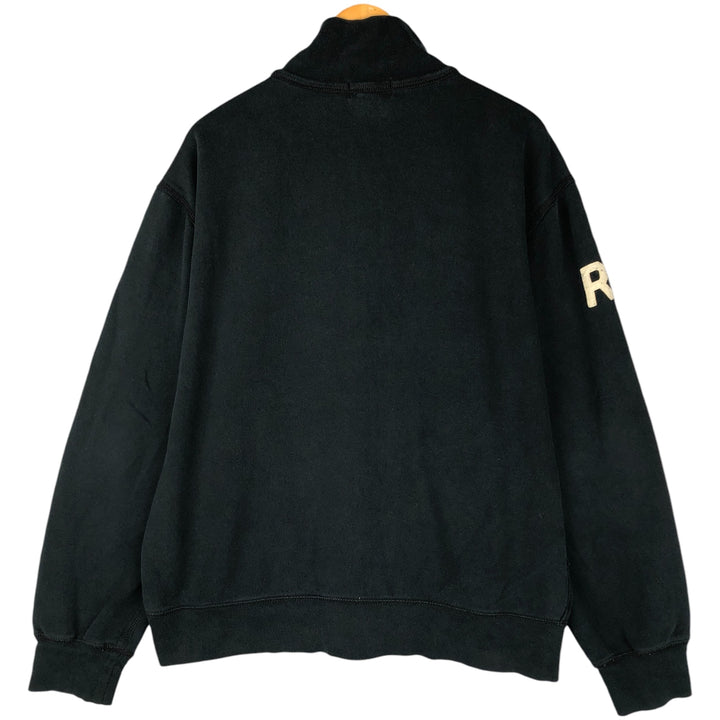 2000'S Ralph Lauren Polo Jeans Company Stars and Stripes Full-Zip Sweatshirt, Men's Size XL cotton black type Vintage Second Hand