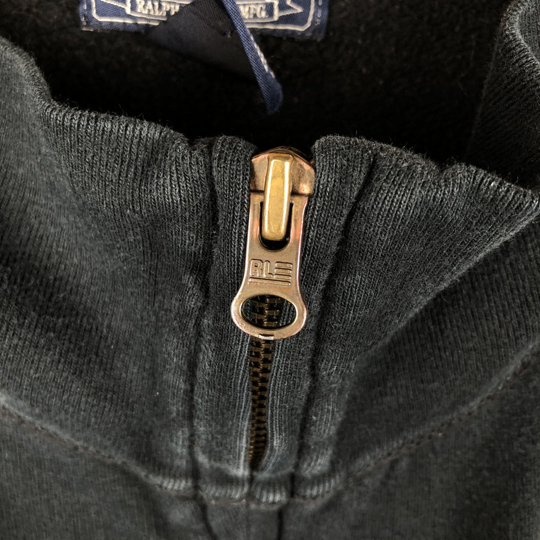 2000'S Ralph Lauren Polo Jeans Company Stars and Stripes Full-Zip Sweatshirt, Men's Size XL cotton black type Vintage Second Hand