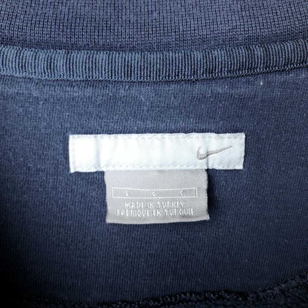 00'S Nike One Point Logo Sweatshirt Trainer Men's L size cotton navy blue type Vintage Second Hand