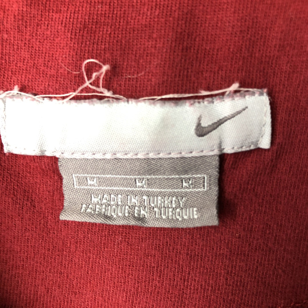 00'S Nike One Point Logo Sweatshirt Trainer Men's M size cotton burgundy type Vintage Second Hand