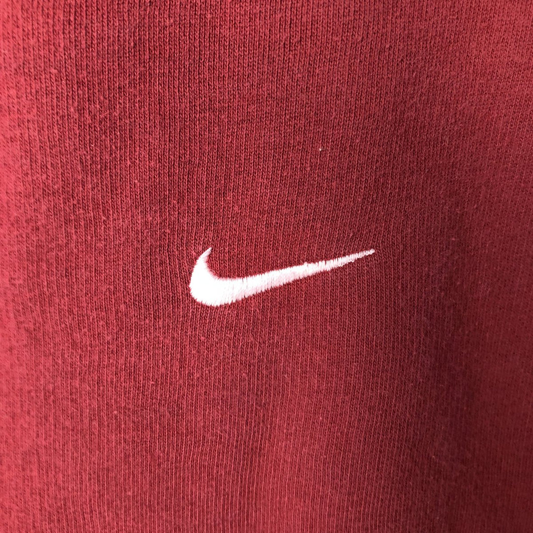 00'S Nike One Point Logo Sweatshirt Trainer Men's M size cotton burgundy type Vintage Second Hand