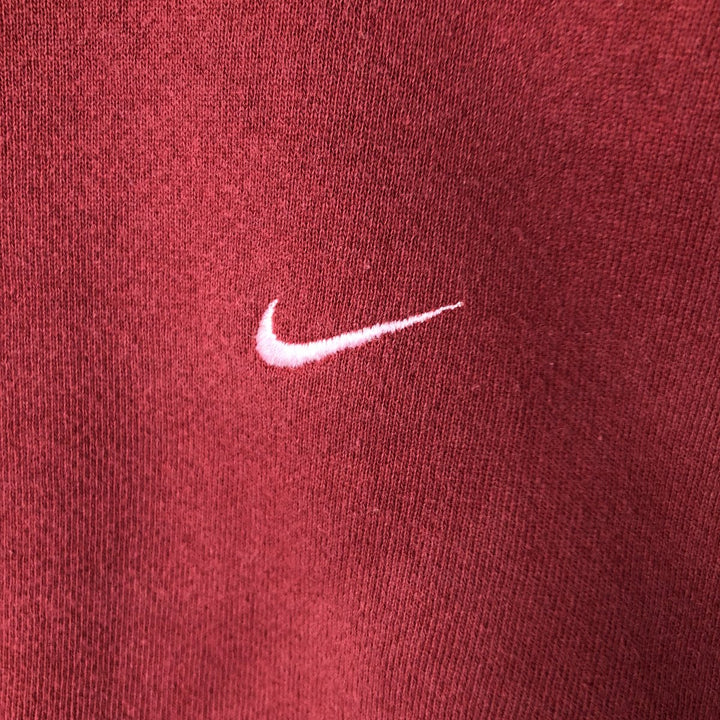 00'S Nike One Point Logo Sweatshirt Trainer Men's L size cotton burgundy type Vintage Second Hand