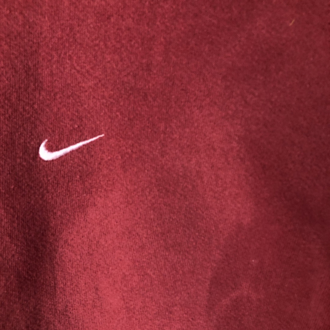 00'S Nike One Point Logo Sweatshirt Trainer Men's L size cotton burgundy type Vintage Second Hand
