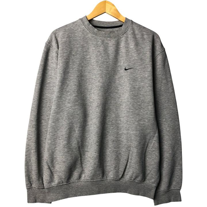 00'S Nike One Point Logo Sweatshirt Trainer Men's M size cotton gray type Vintage Second Hand