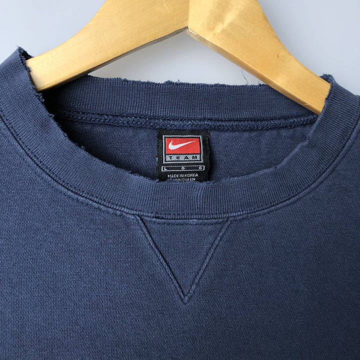 2000'S Nike Team Michigan University College Sweatshirt, Men's Size Large cotton navy blue type Vintage Second Hand