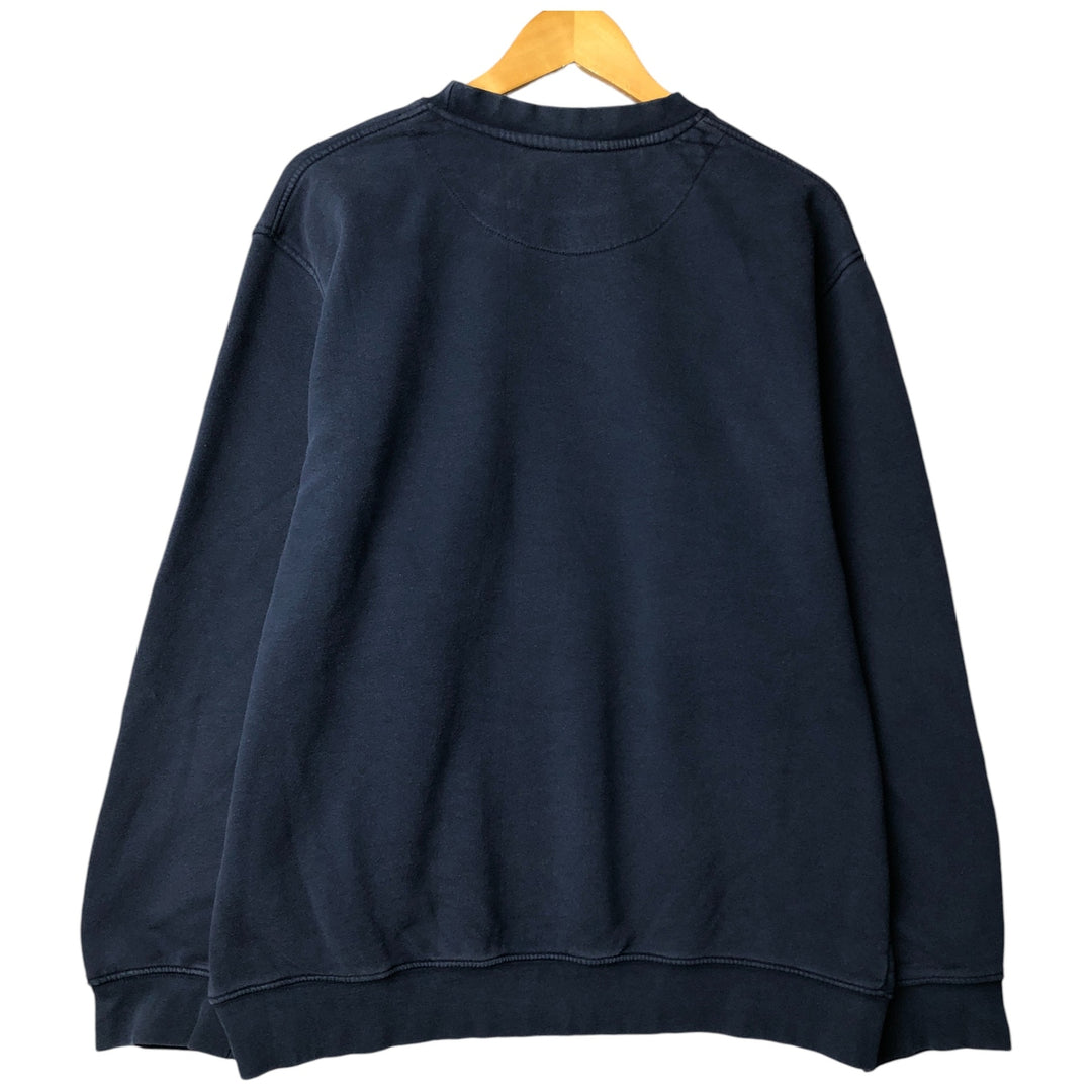 00'S Nike One Point Logo Sweatshirt Trainer Men's L size unclear navy blue type Vintage Second Hand